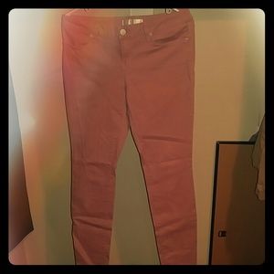 Salmon Pink Jeans